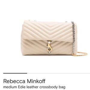 Elegant Cream Handbag with Gold Chain